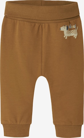 NAME IT - Tapered Pantalón 'NBMVONNE' en marrón: frente