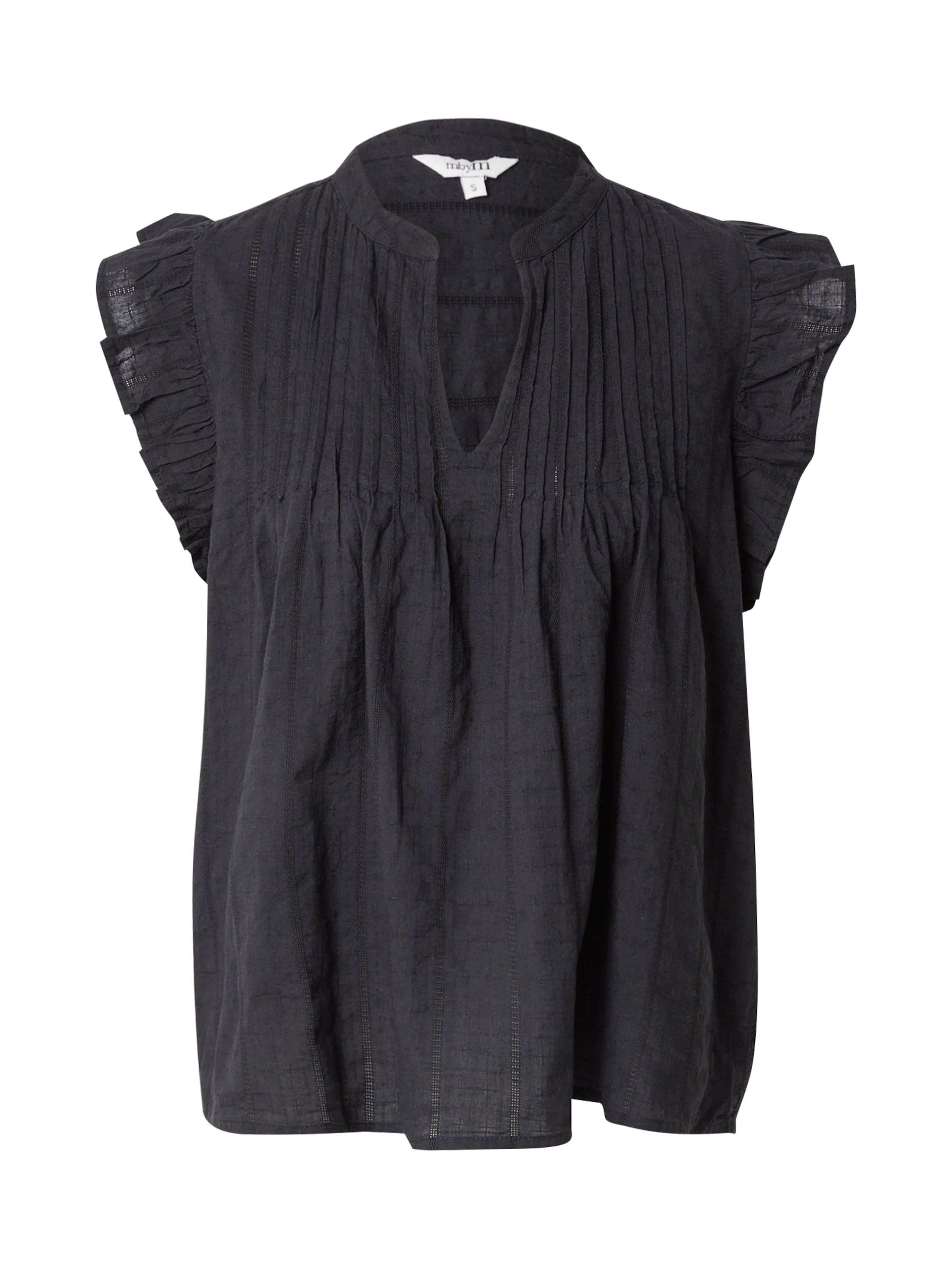 mbym Μπλούζα 'Gemala' σε μαύρο: μπροστά