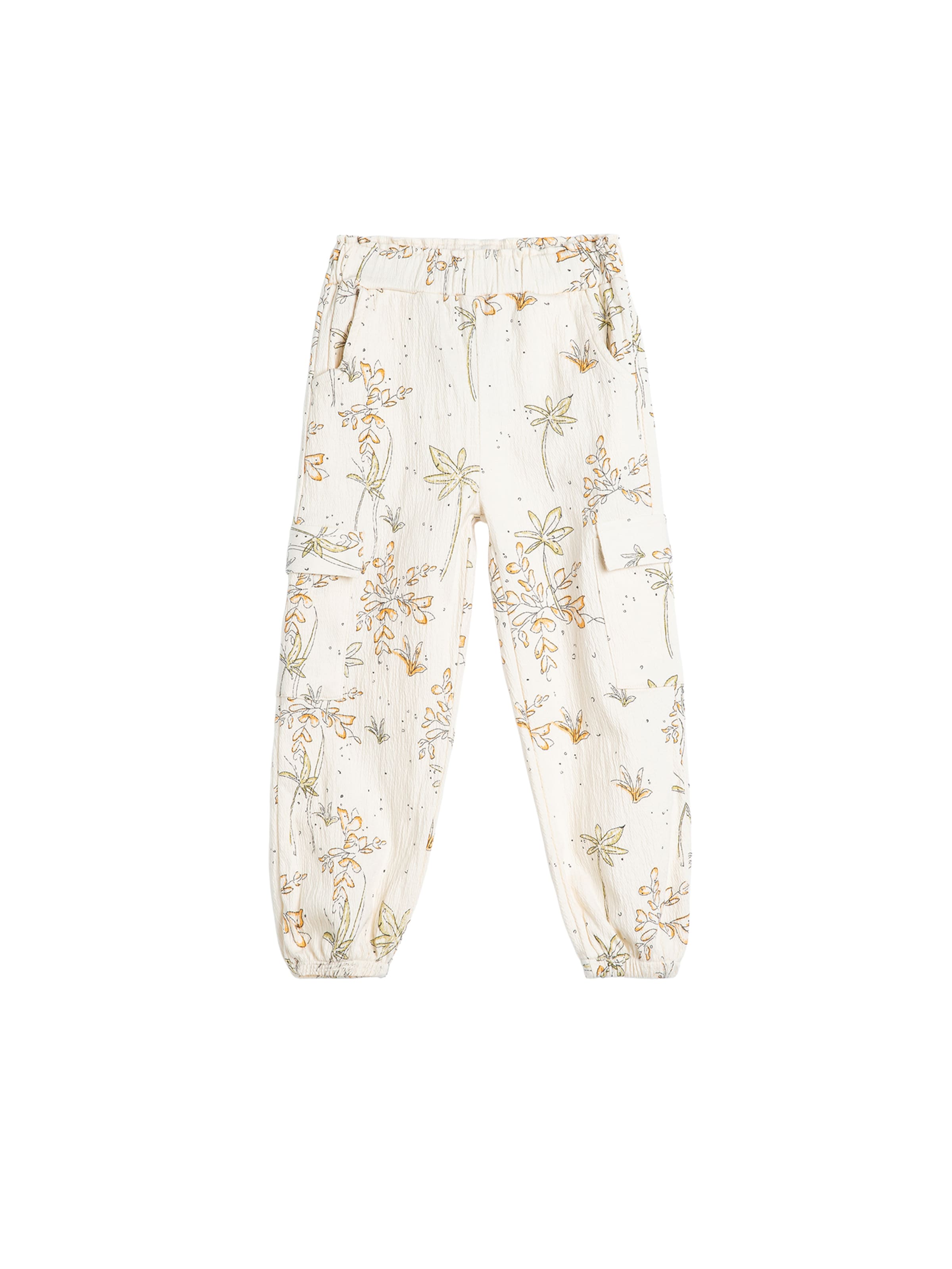 Koton Tapered Broek in Beige: voorkant