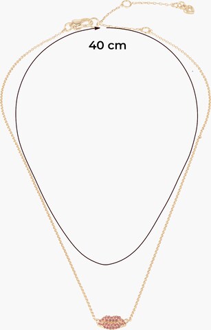 Kate Spade Halsband 'Lips' i guld