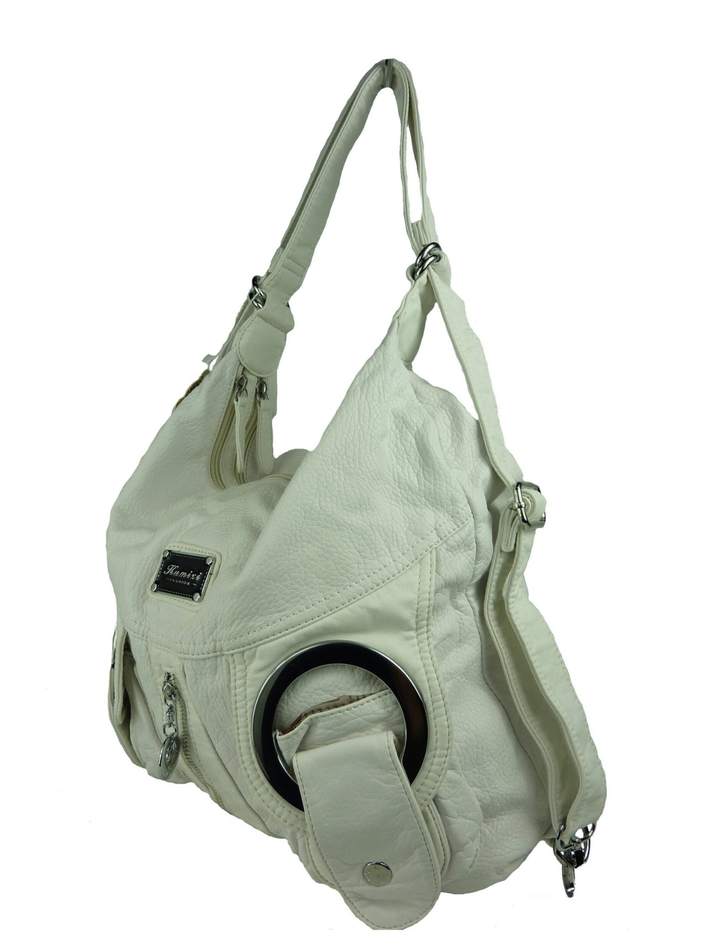 Borsa a spalla '2in1 Rucksacktasche' di Kumixi in bianco