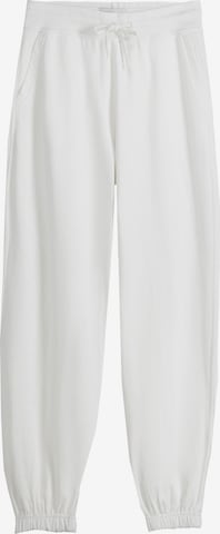 Bershka Spodnie w kolorze biały: przód