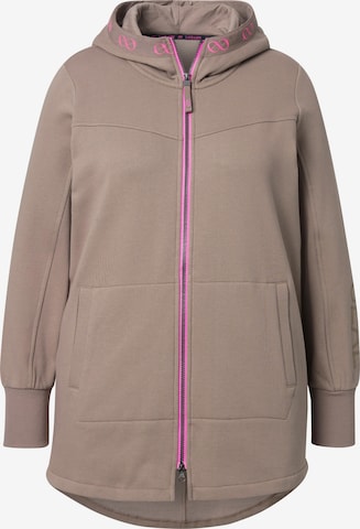 LAURASØN Sweatvest in Bruin: voorkant