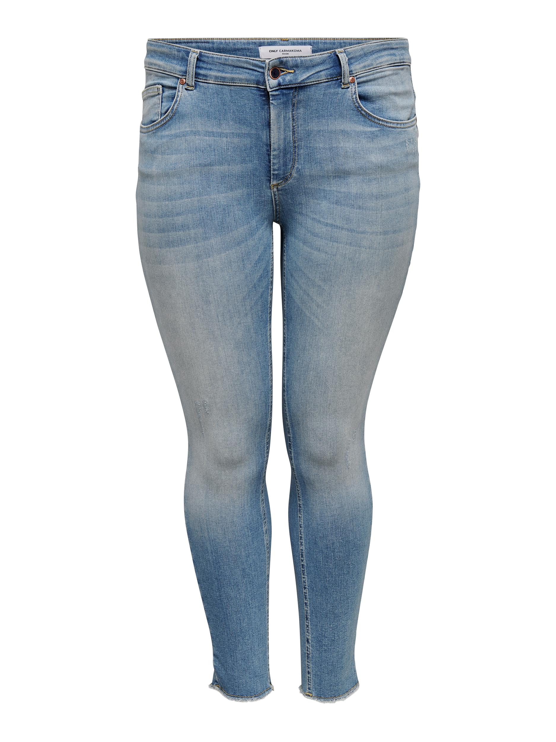 XkzUp Donna ONLY Carmakoma Jeans Willy in Blu Chiaro 