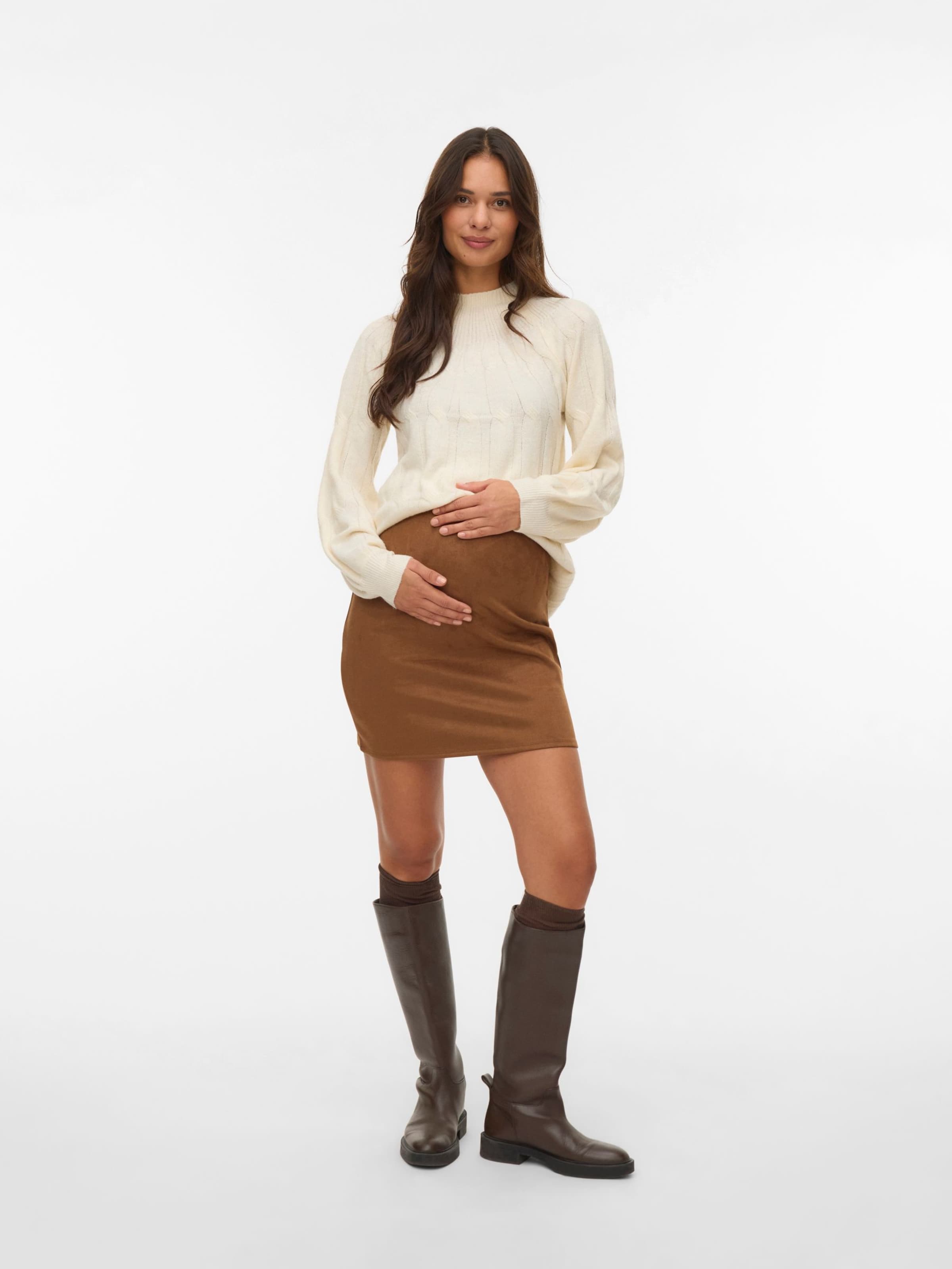 Vero Moda Maternity - Falda en marrón