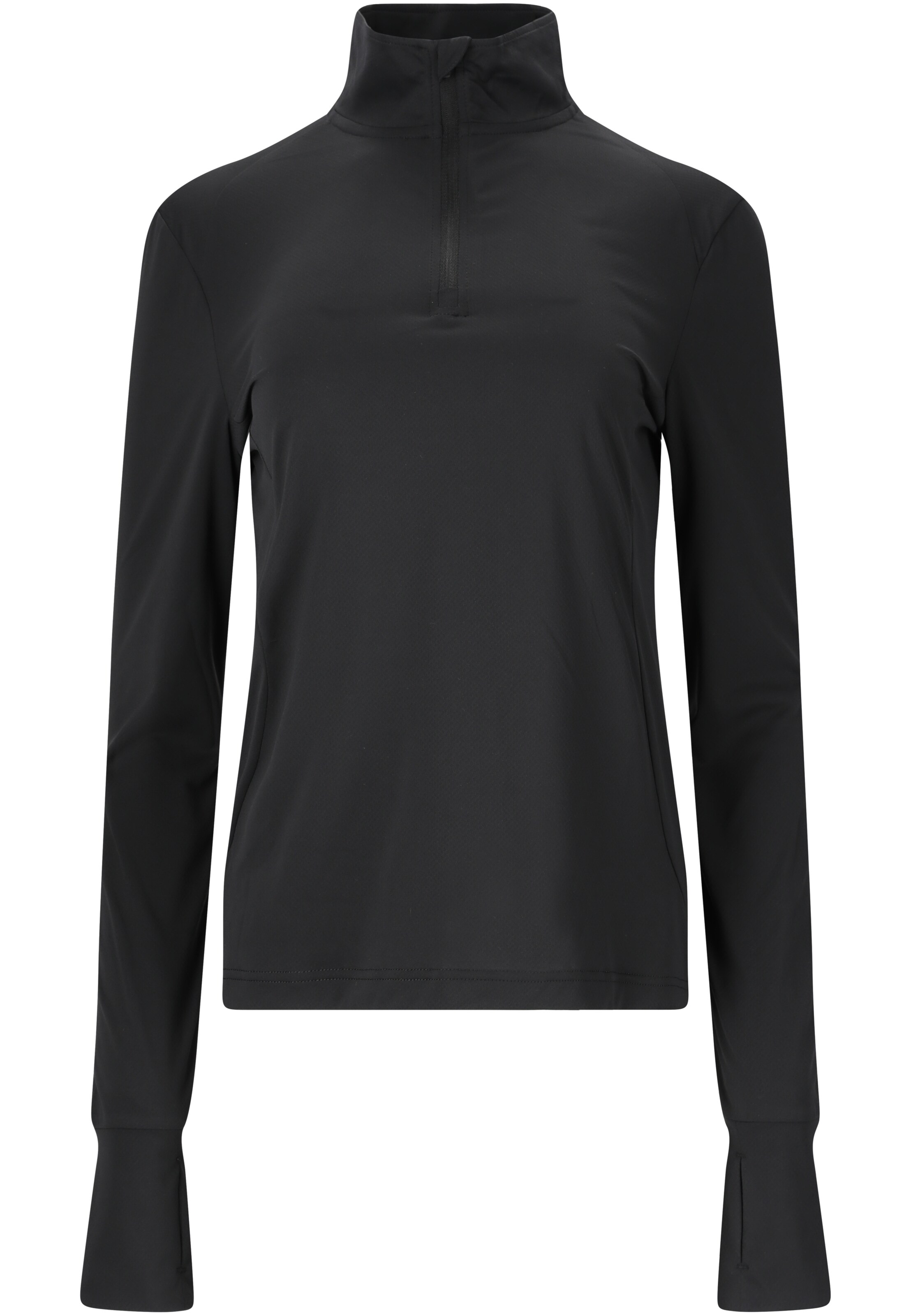 ENDURANCE Midlayer 'Chaba' in Schwarz: Vorderseite