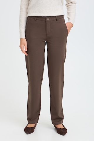 Fransa Regular Chino trousers 'FRLANO' in Brown: front