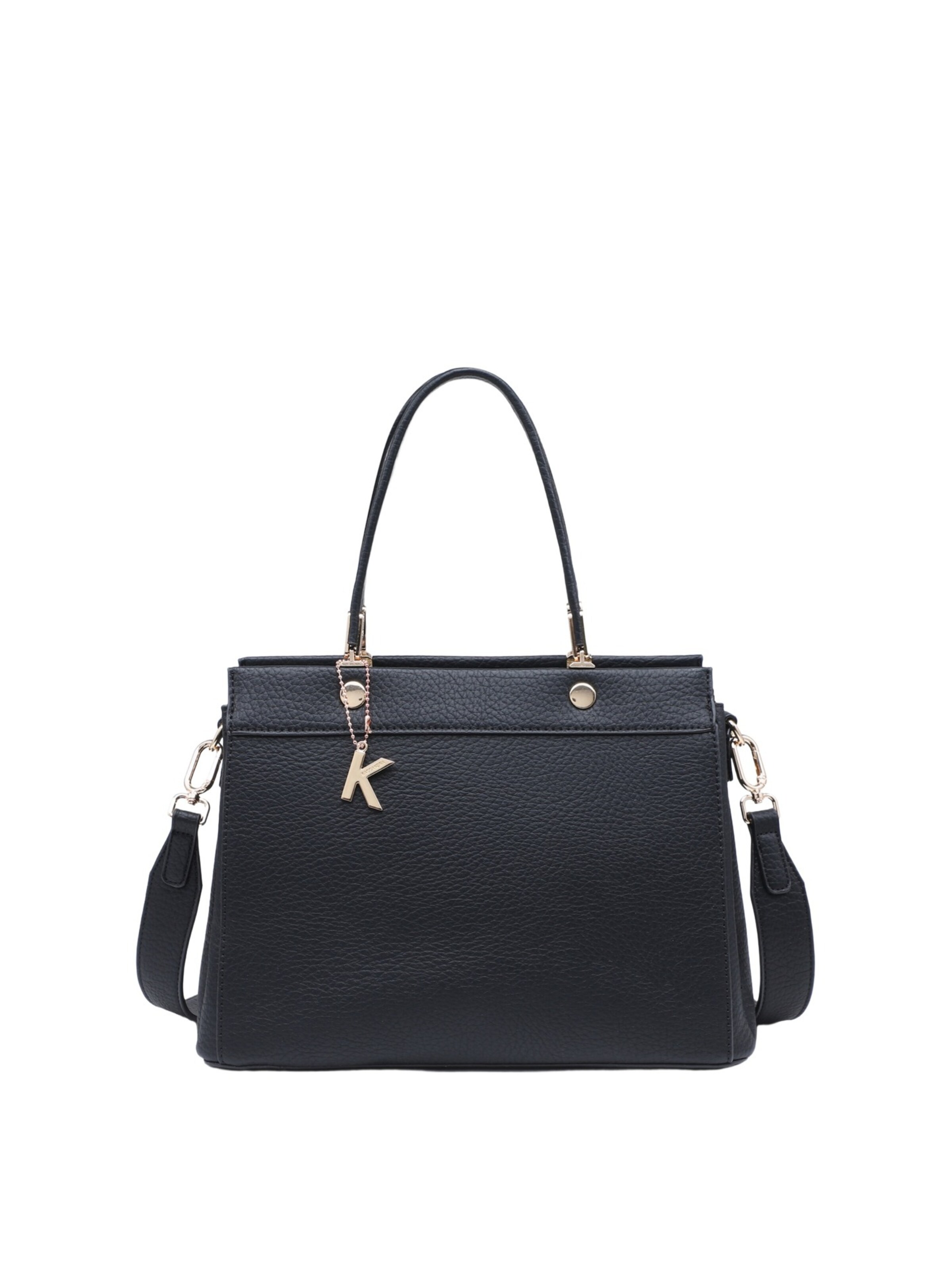 Borsa a mano 'Borsa a mano donna Kassandra Quilara - Poliestere chiusura zip' di Kassandra in nero: frontale