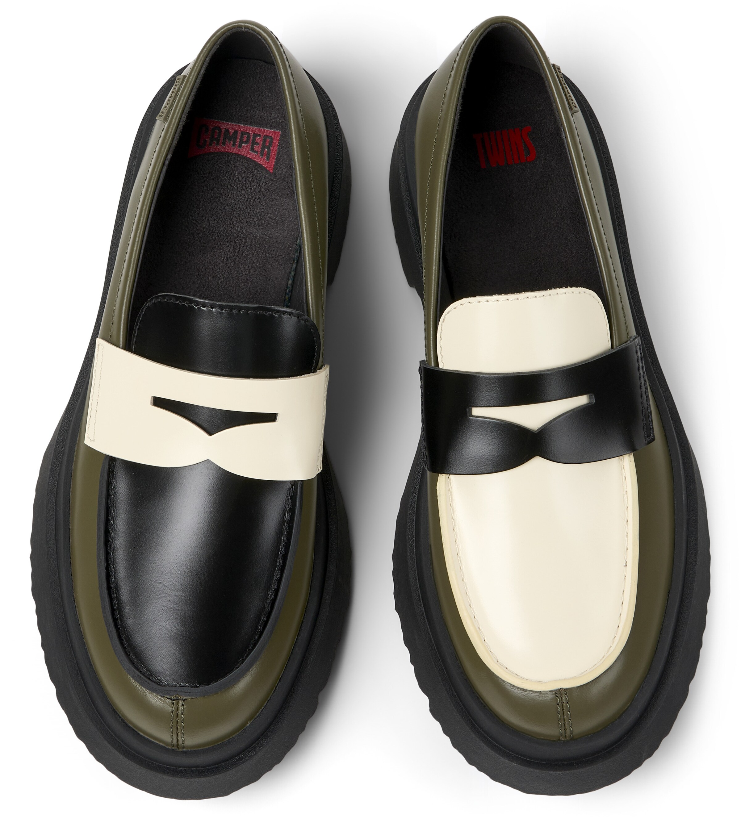 CAMPER Mocassins 'Walden Twins' in Groen