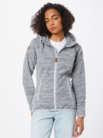 Bergans Athletic Fleece Jacket 'Hareid' in Grey: front