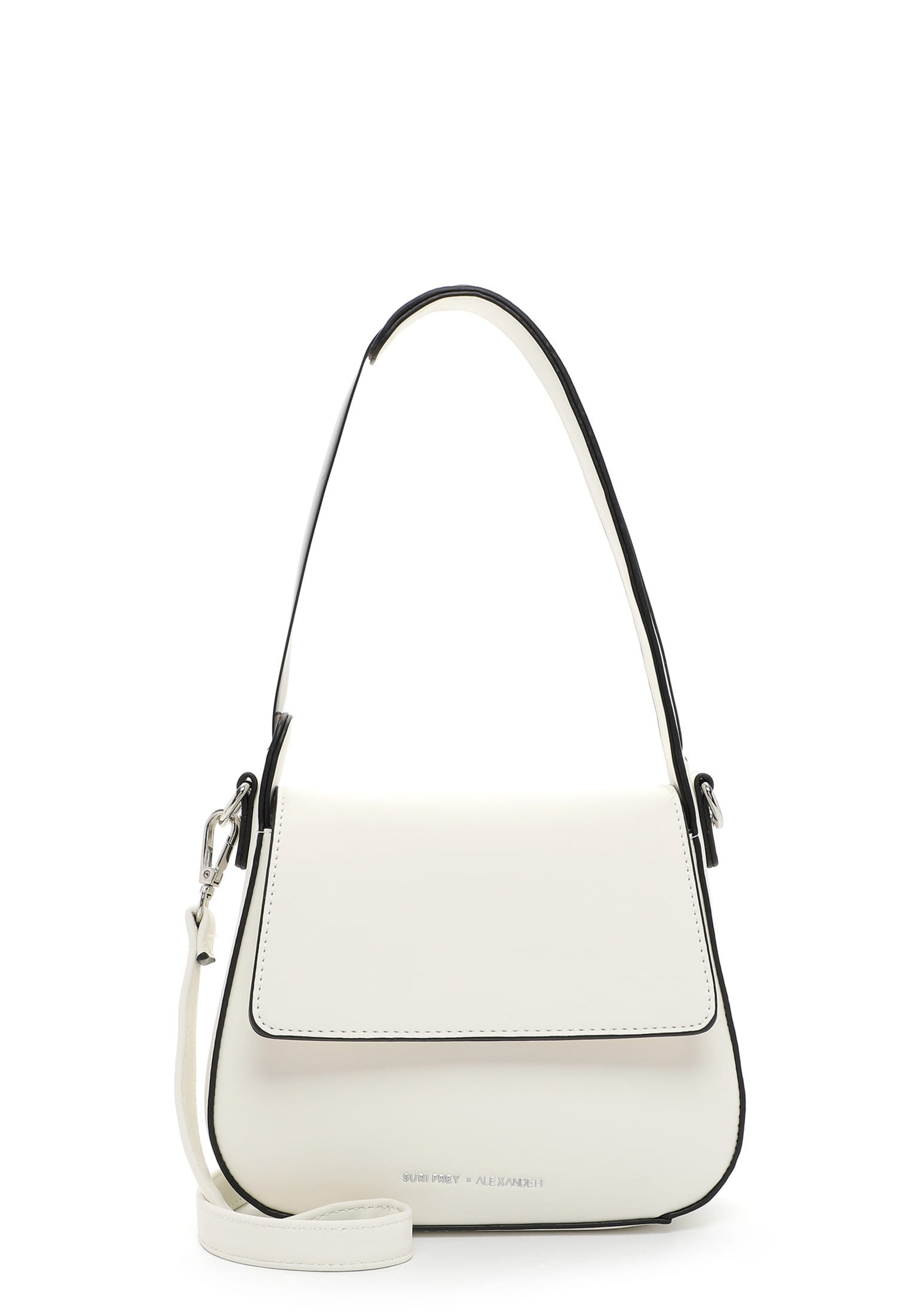 Borsa a spalla 'Alexander' di Suri Frey in bianco: frontale