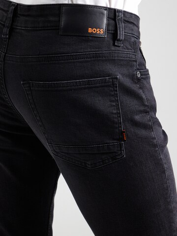 BOSS Slimfit Jeans 'Delaware' in Schwarz