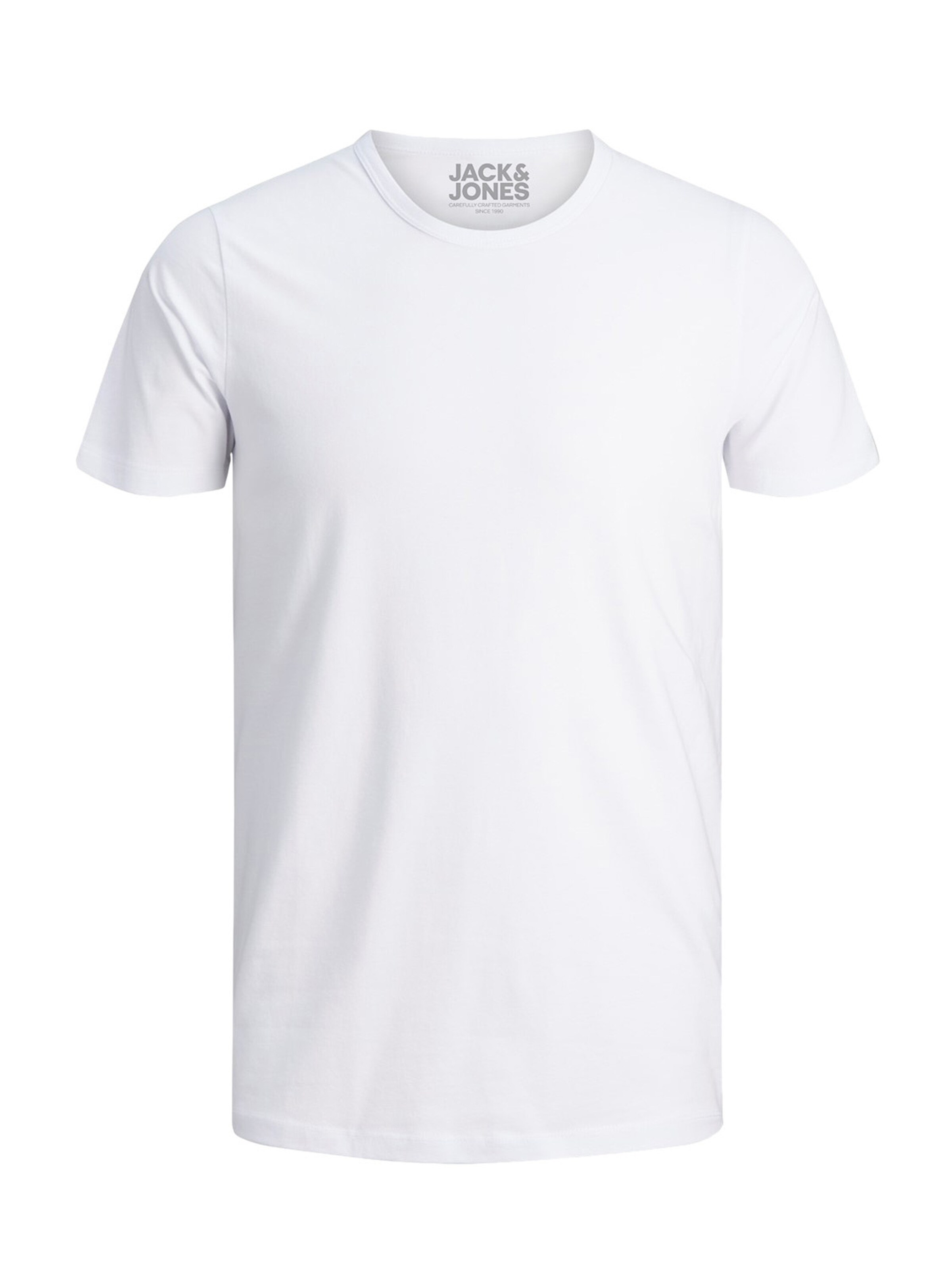 JACK & JONES Shirt 'JJO-Neck' in White