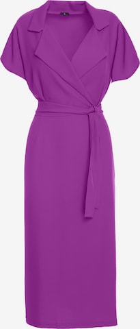 Stylove - Vestido camisero en lila: frente