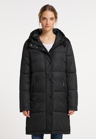 ICEBOUND Winter Coat in Black: front