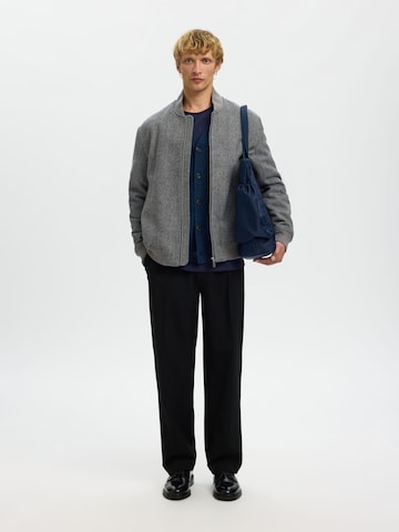 SELECTED - Chaqueta de entretiempo en gris