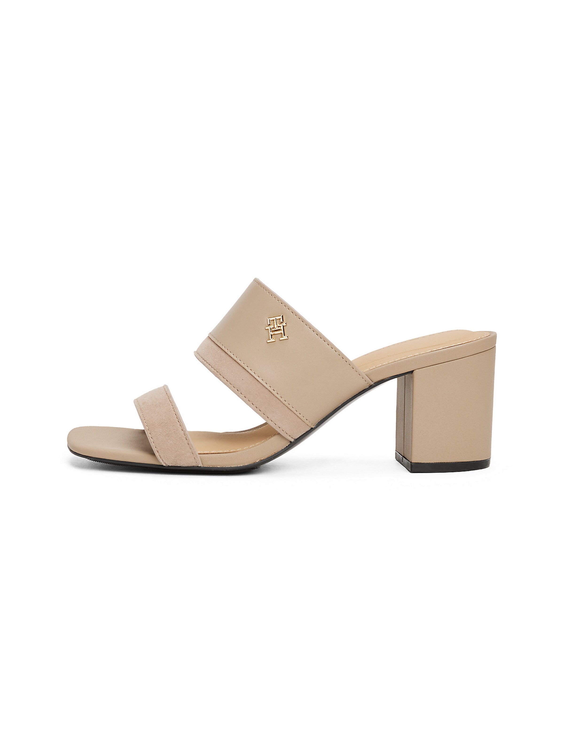 TOMMY HILFIGER Muiltjes in Beige: voorkant