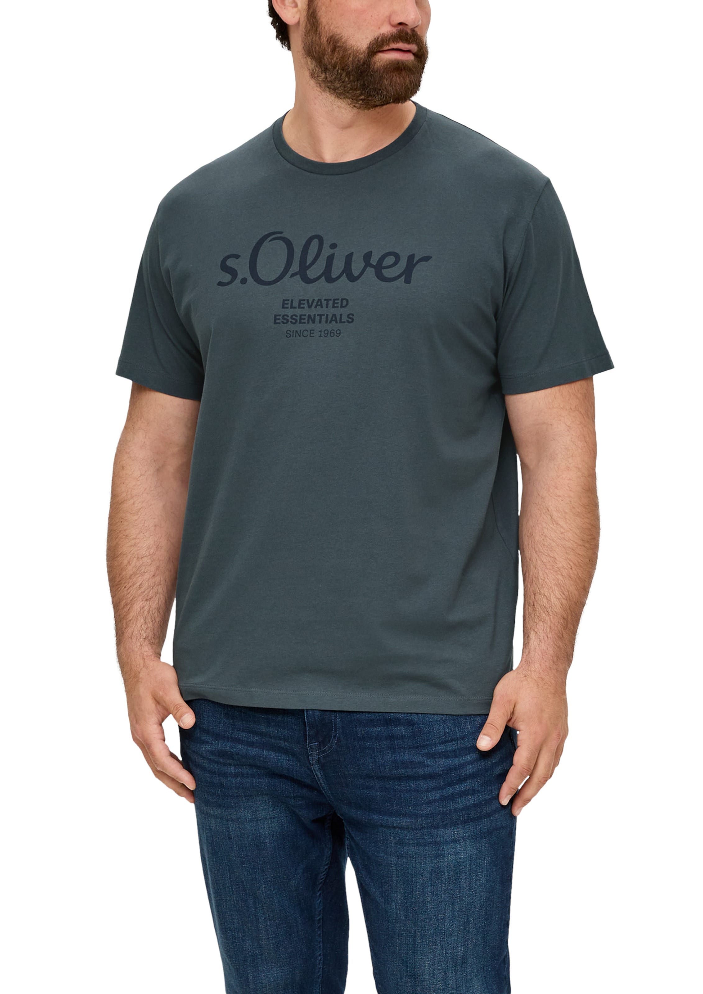 s.Oliver Men Big Sizes Футболка в Серый