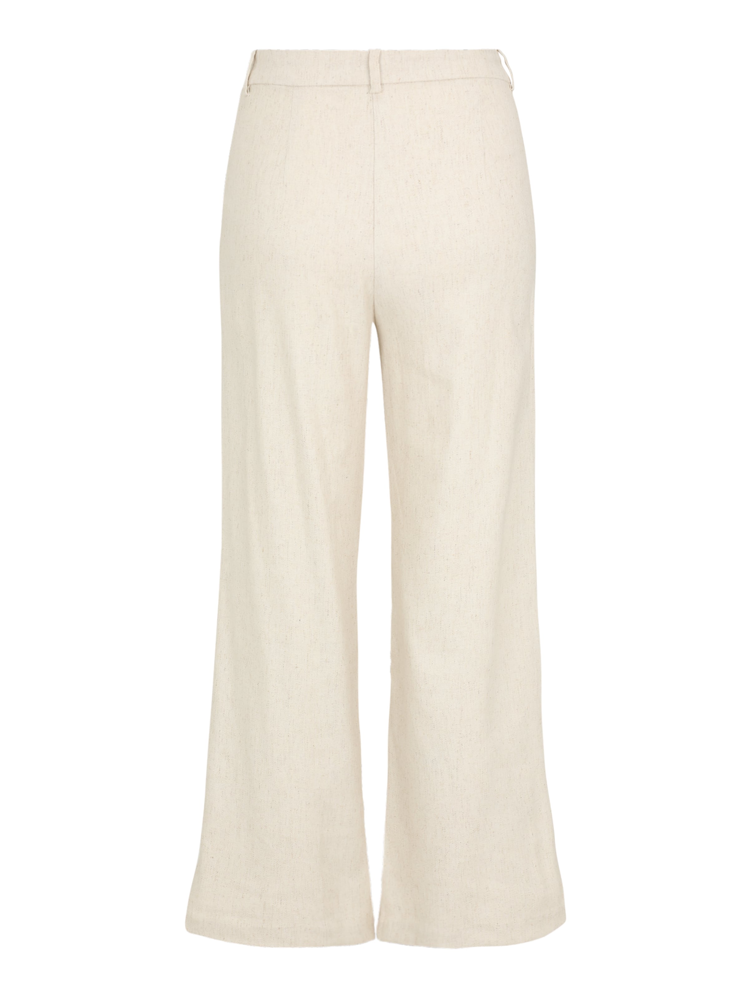 Vero Moda Petite Wide leg Pleat-Front Pants 'VMSOFFIE' in Beige