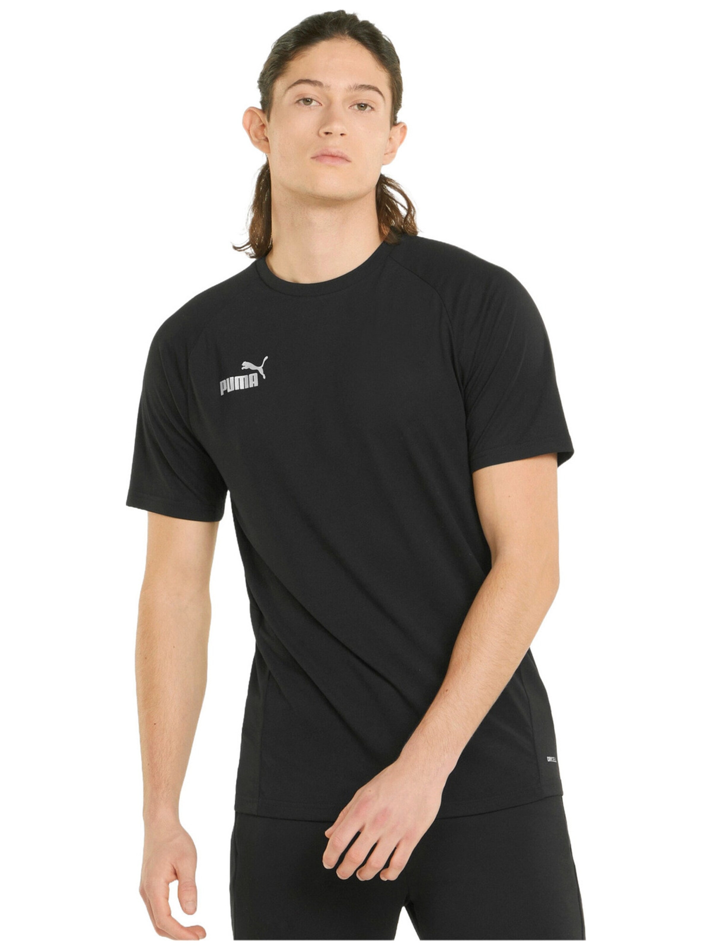 Maglietta 'Puma Teamfinal Casuals Tee' di PUMA in nero: frontale