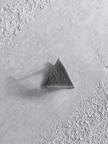 REYTEL - Pendientes 'THE ROCK' en plata