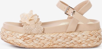 Sandalo di CAFè NOIR in marrone: frontale