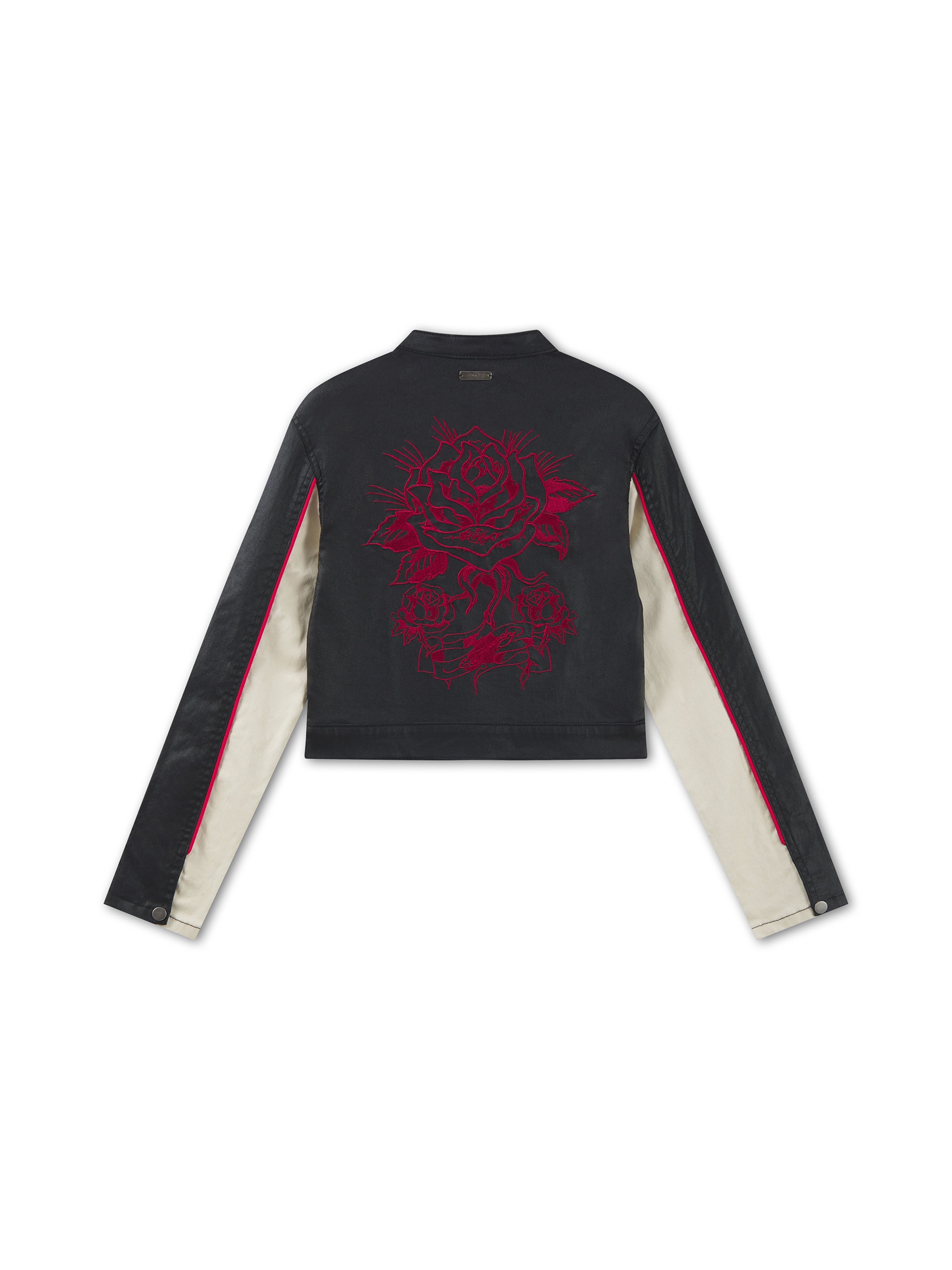 Ed Hardy Φθινοπωρινό και ανοιξιάτικο μπουφάν 'Climbing Rose' σε μαύρο