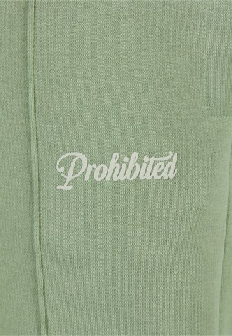 Loosefit Pantalon Prohibited en vert