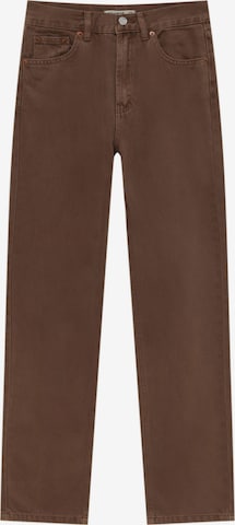 Pull&Bear regular Jeans i brun: forside