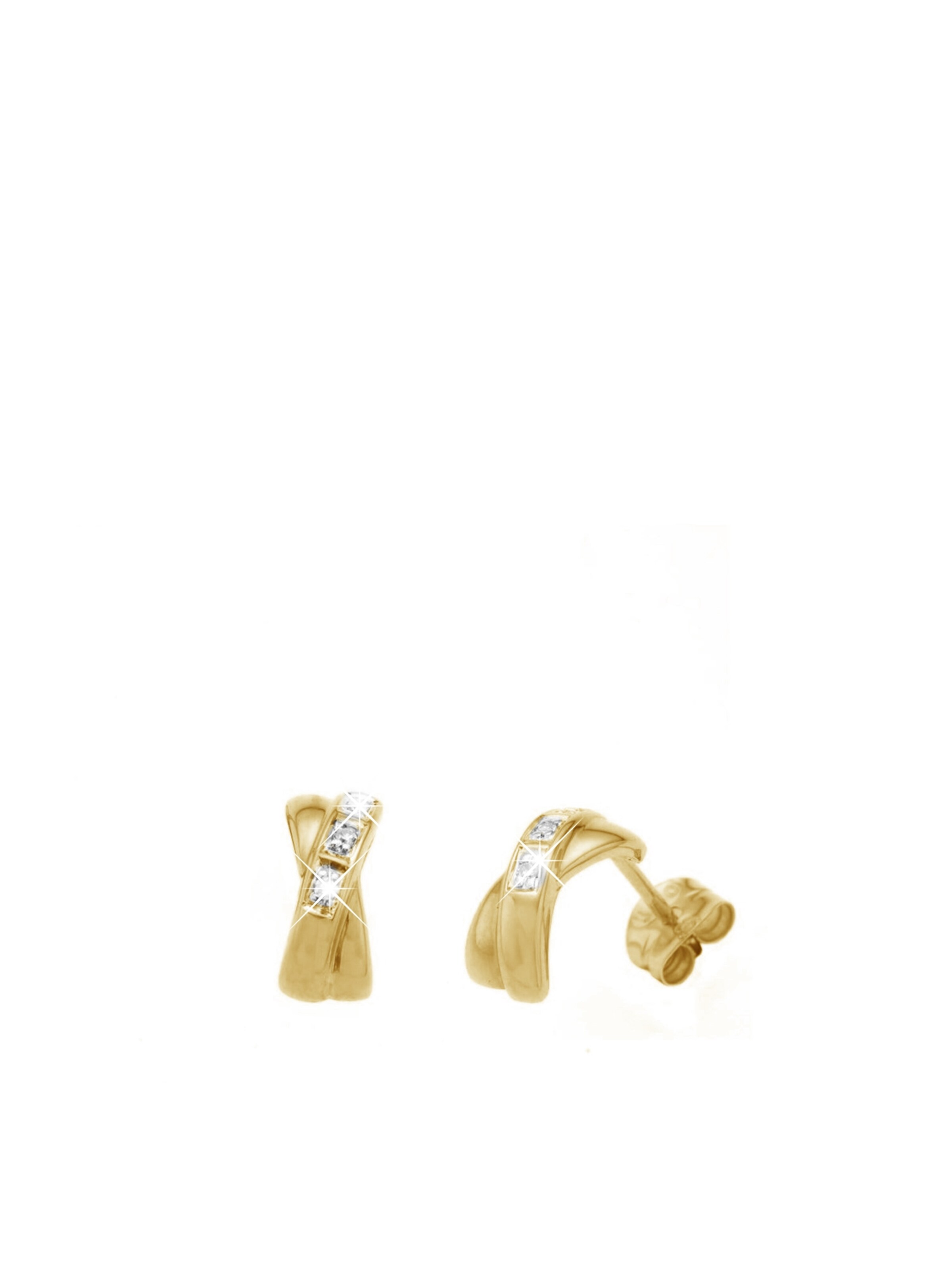 Lucardi Oorbellen in Goud: voorkant