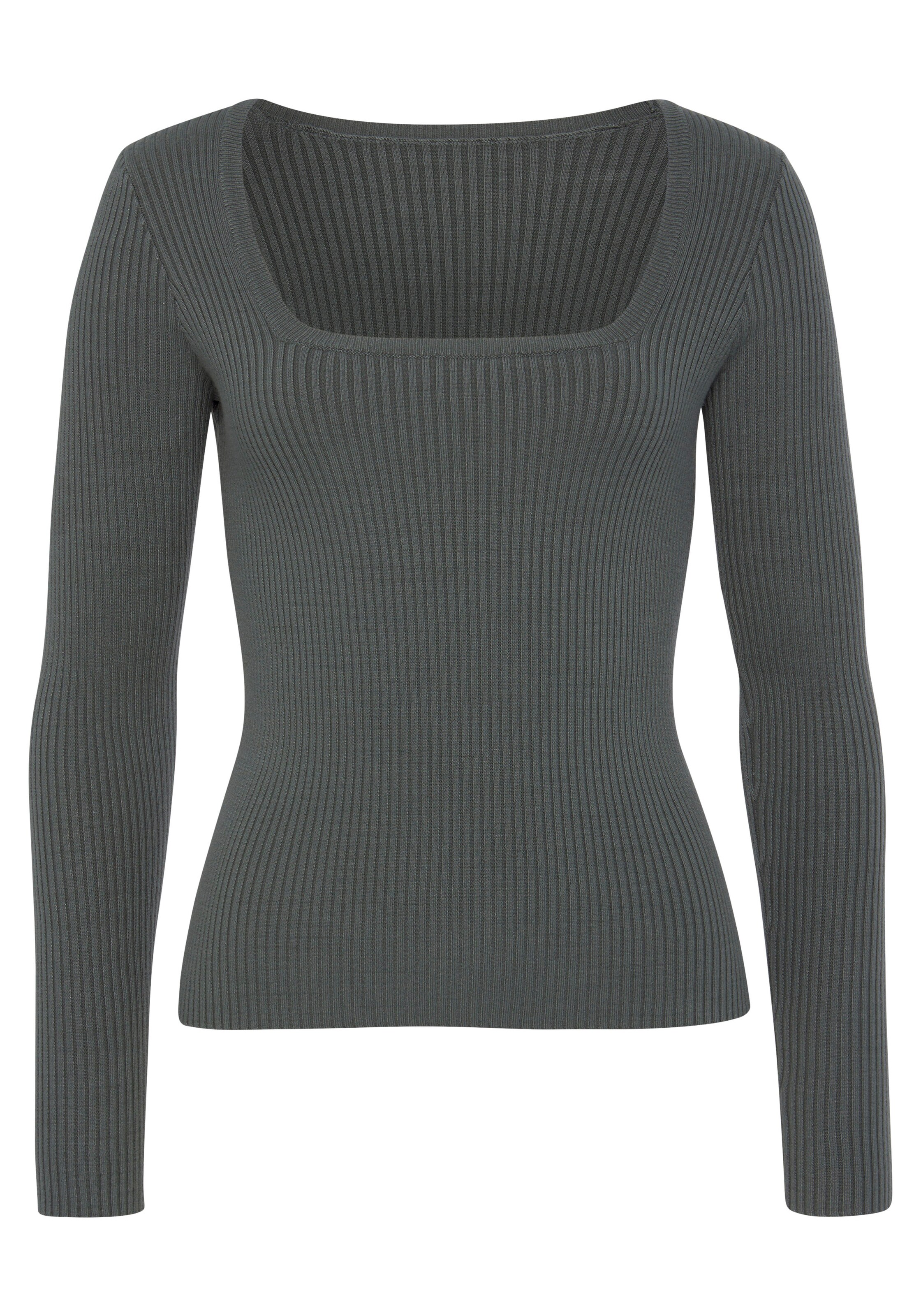 LASCANA Pullover in Grün: Vorderseite