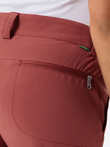 VAUDE Regular Outdoor trousers 'Farley' in Red