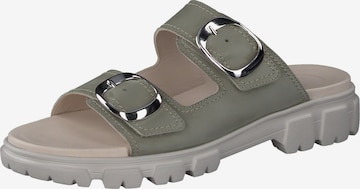 Paul Green Mules in Green: front