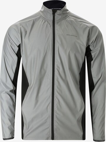 ENDURANCE Athletic Jacket in Grey: front