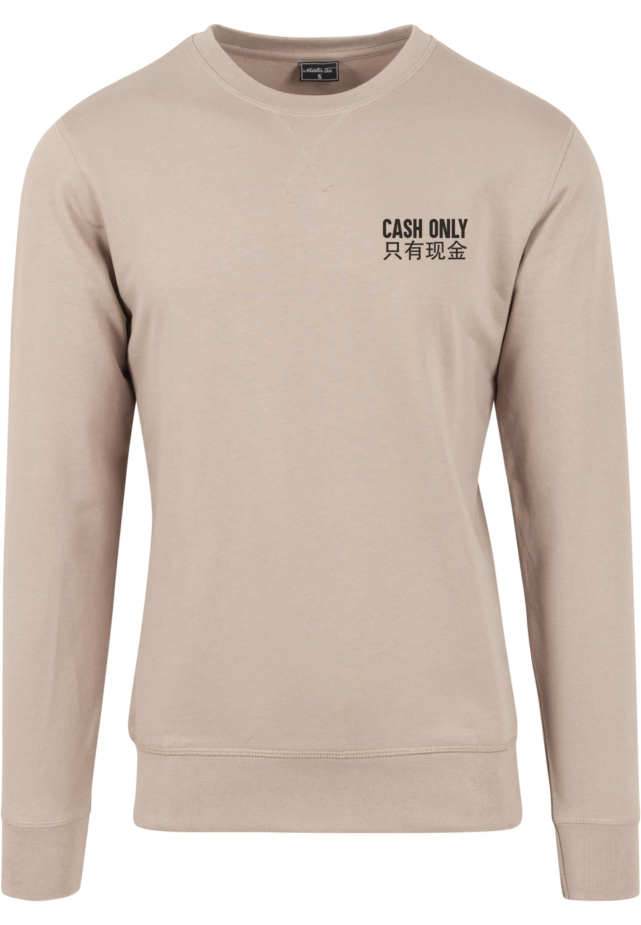 MT Men Sweatshirt 'Cash Only' in Beige: Vorderseite