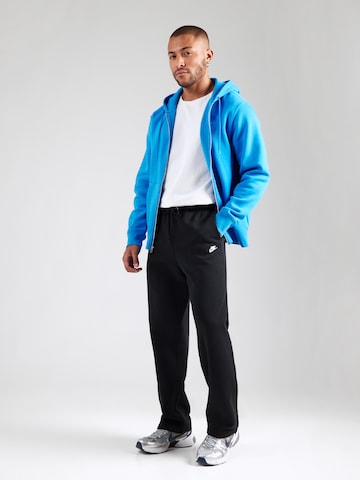 Nike Sportswearregular Hlače 'CLUB' - crna boja