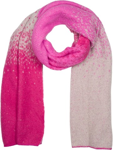 styleBREAKER Schal 'Web-Schal mit Pixel-Farbverlauf'‌‌‌‌‌‌‌‌ in Pink: Vorderseite