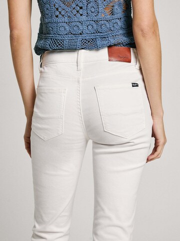 Pepe Jeans Slimfit Broek 'Thelma' in Wit