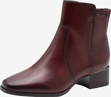 Tamaris Ankle Boots in Rot: Vorderseite