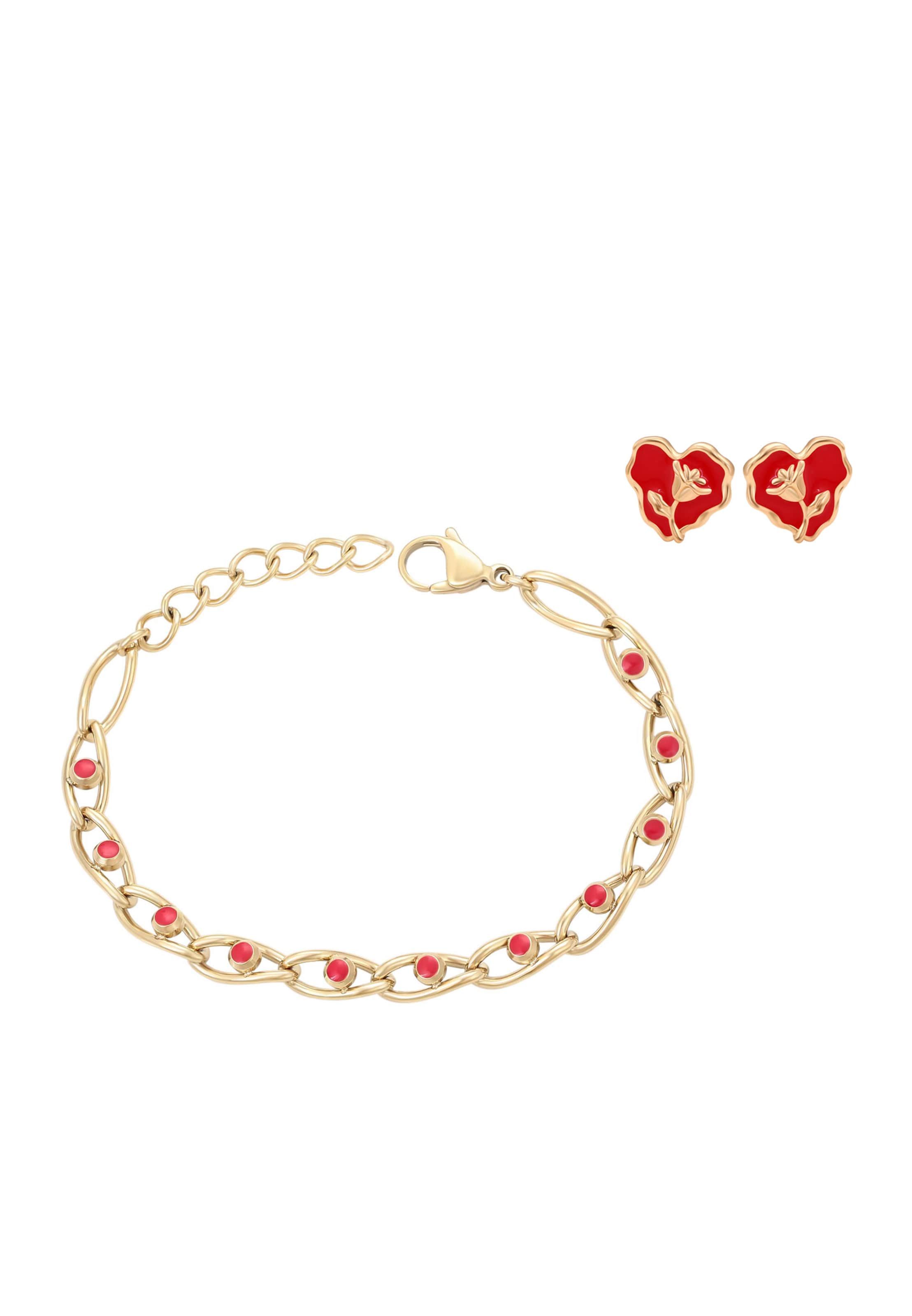 faina - Conjunto de joyería en oro: frente