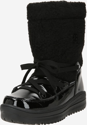 TOMMY HILFIGER Snow Boots in Black: front
