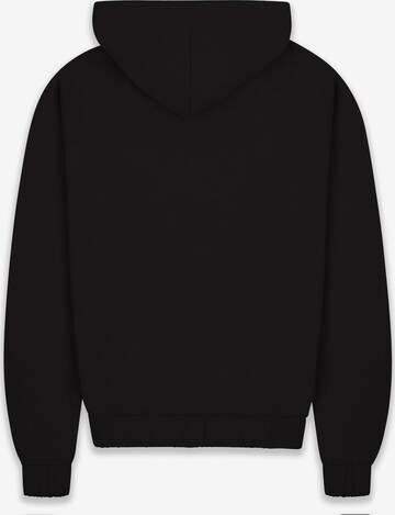 Dropsize Zip-Up Hoodie in Black