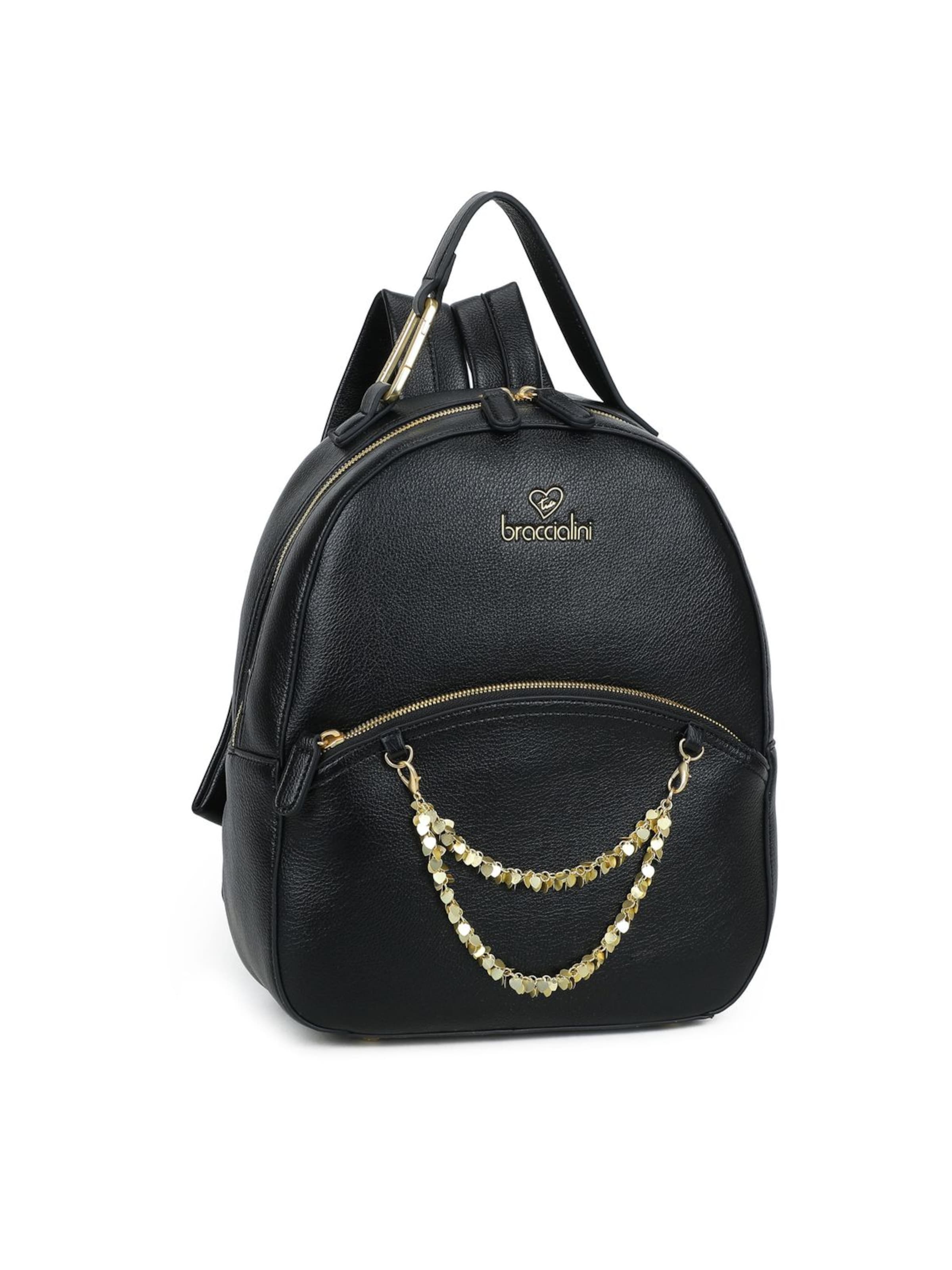 Braccialini Rucksack 'Amy'‌‌‌‌‌‌‌‌‌‌ in Schwarz