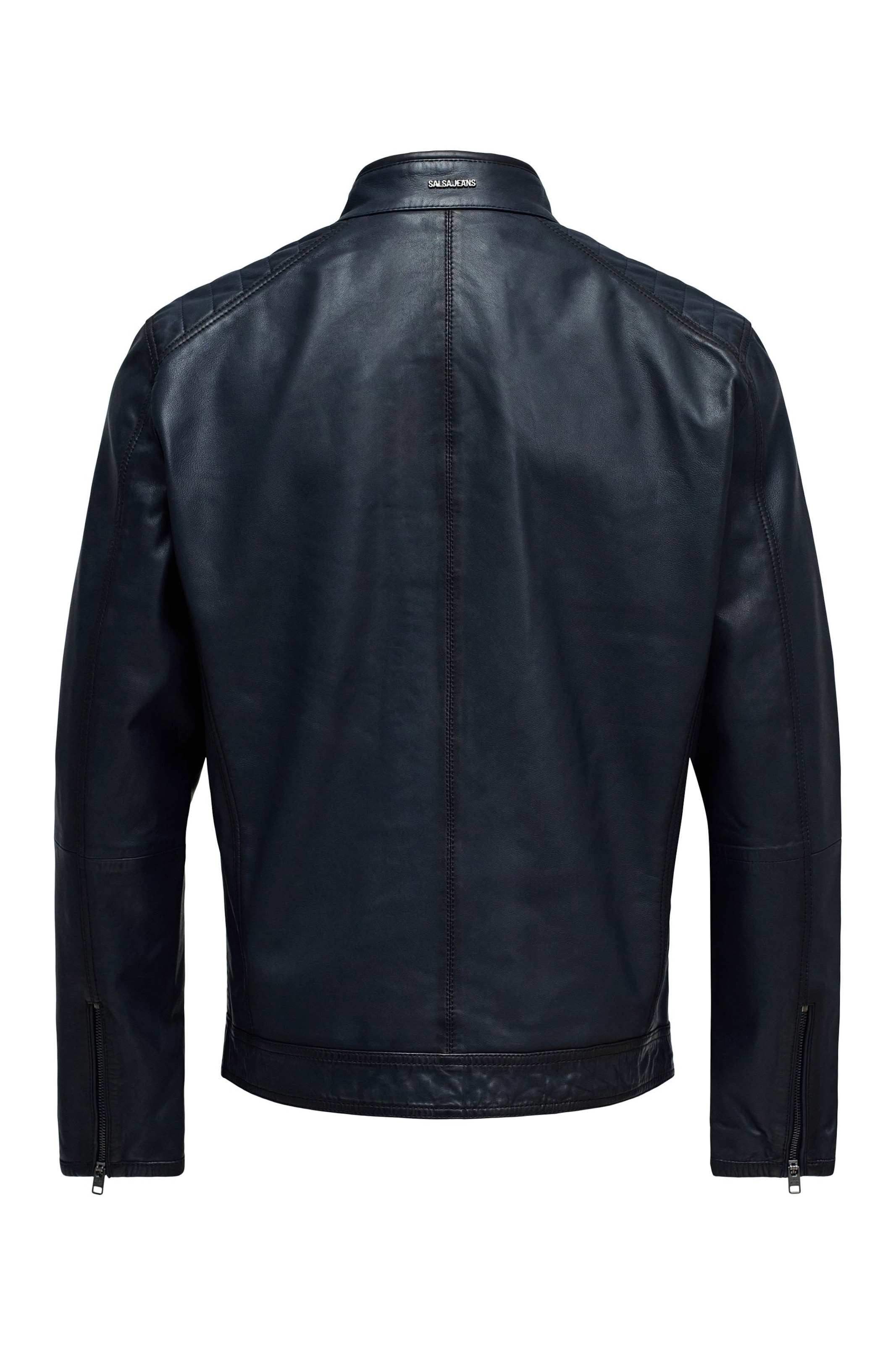 Salsa Jeans Tussenjas in Blauw