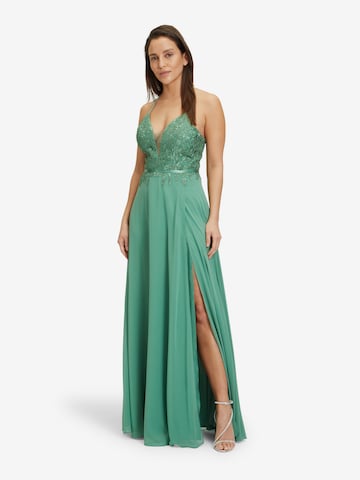 Robe de soirée Vera Mont en vert : devant