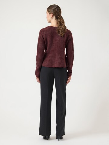 YAS Πλεκτή ζακέτα 'YASDOLLY' σε κόκκινο