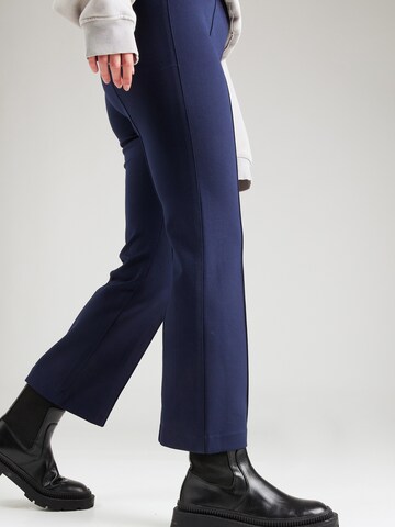 Banana Republic Flared Pleat-Front Pants in Blue