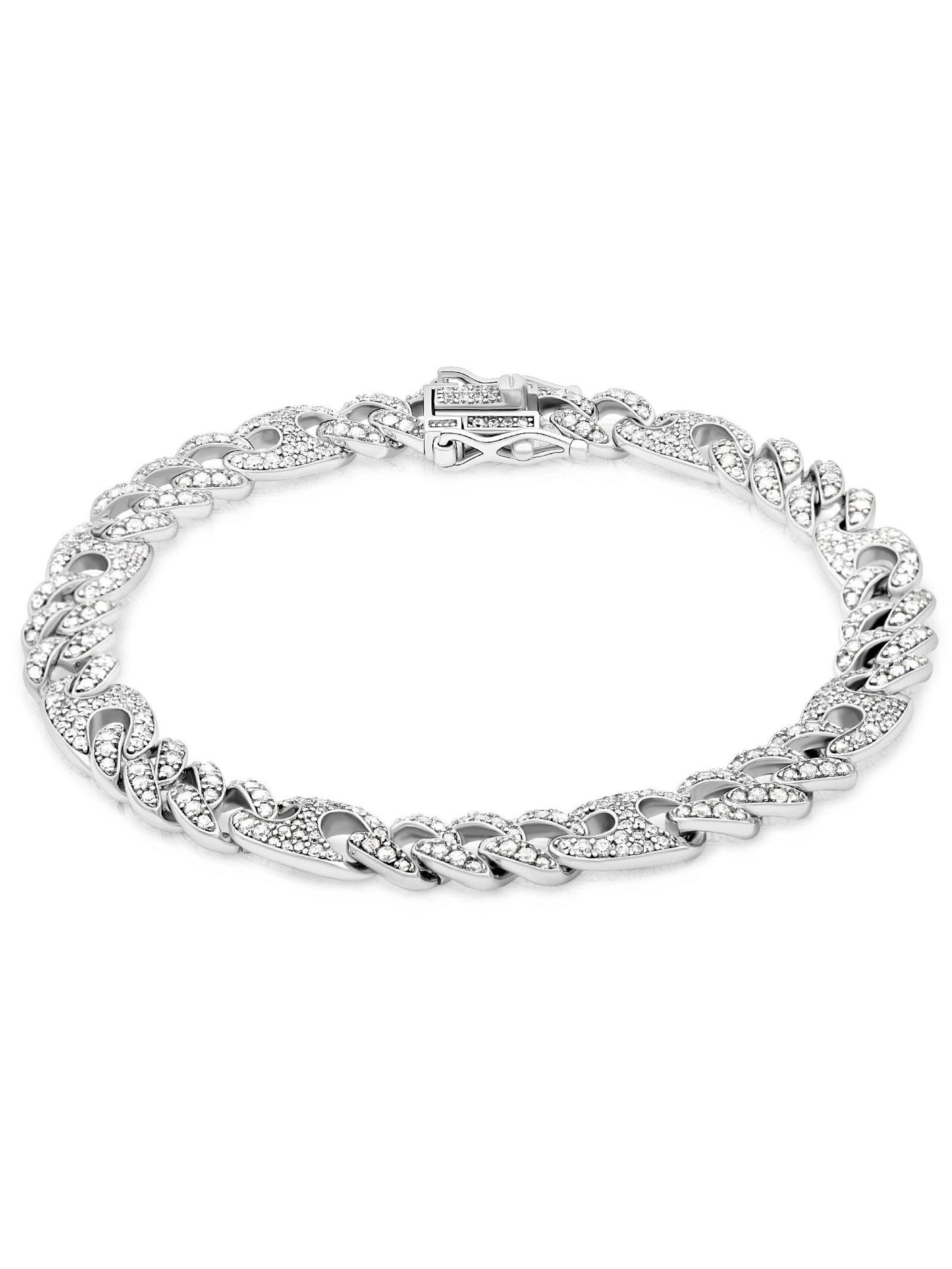 Tony Fein Bracelet 'Panzer-Kaffebohnen' in Silver