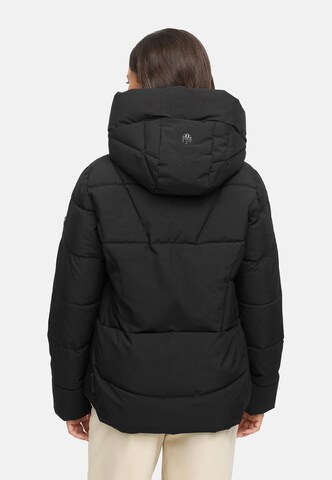 MARIKOO Winterjas 'Kuschelnasee 16' in Zwart
