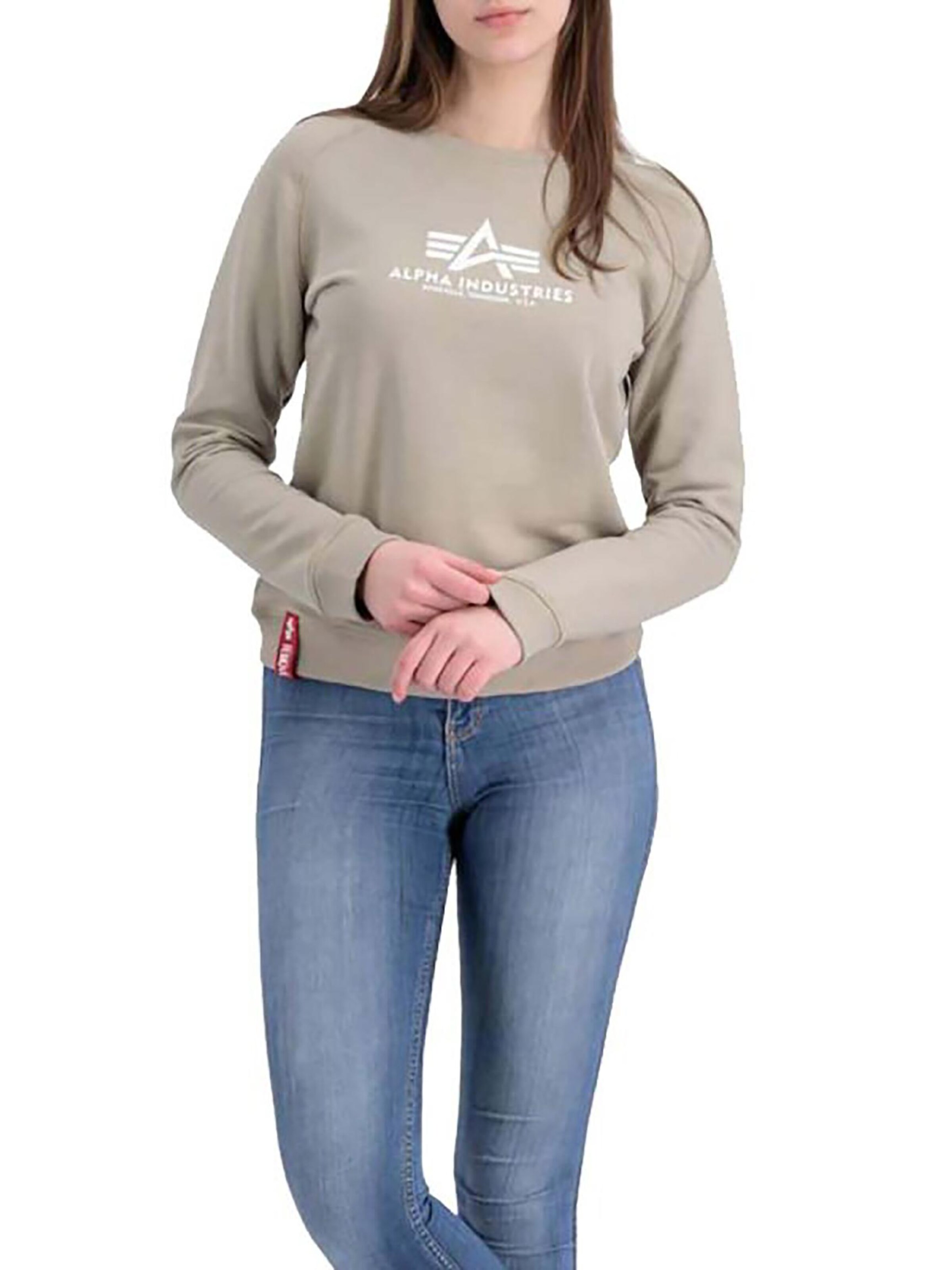 ALPHA INDUSTRIES Sweatshirt 'Basic' in Beige